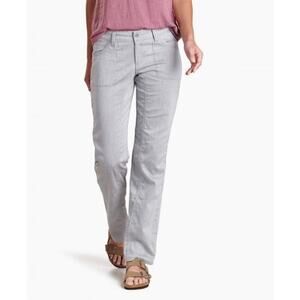 Kuhl Gray Straight Leg Outdoor Sun Protection Lightweight Hiking Cabo Pants Sz 4